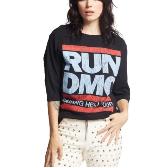 Recycled Karma Run DMC Raising Hell Tour Oversized Concert T-shirt Size M - NWOT - Picture 1 of 8